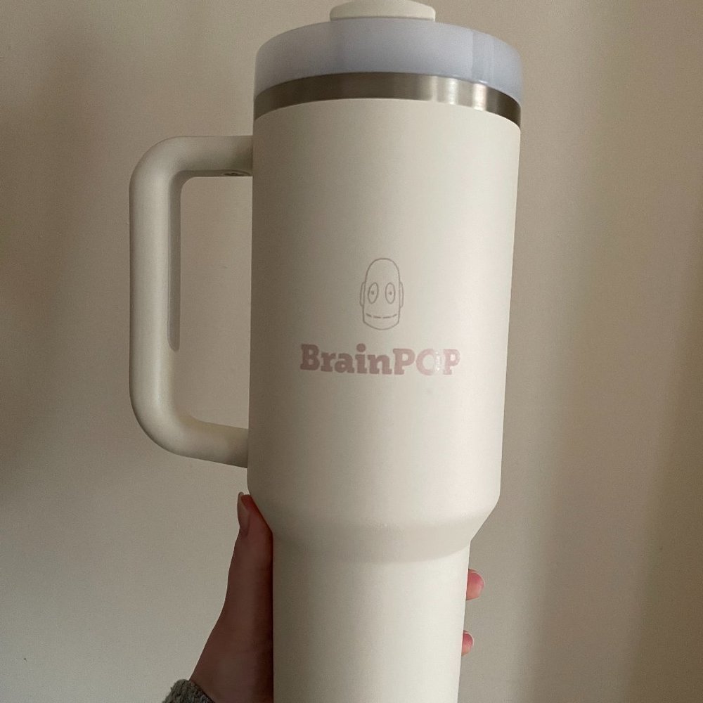 Limited Edition BrainPOP x Stanley 40oz Quencher H2.0 Flowstate Tumbler (Cream)